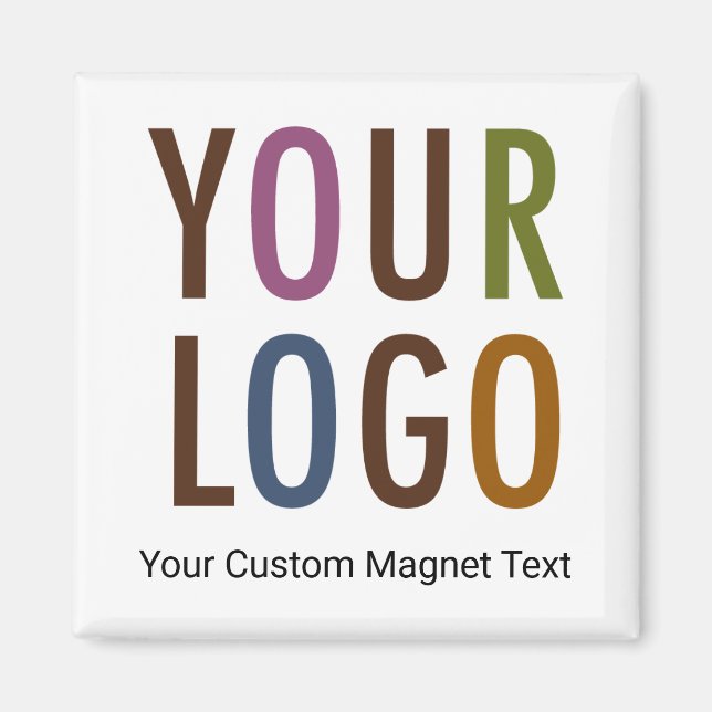 Square Magnet Custom Business Logo Promotional (Front)