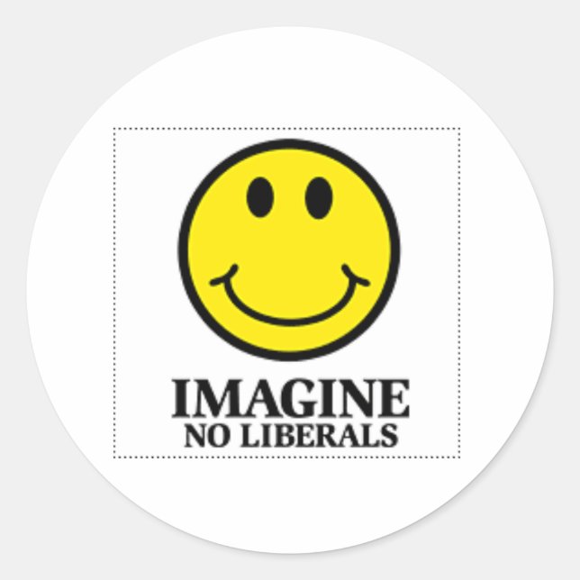 square-med-imagine[1] classic round sticker (Front)