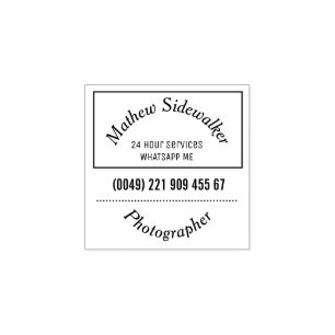 Square Mini stamp Great for Photographer