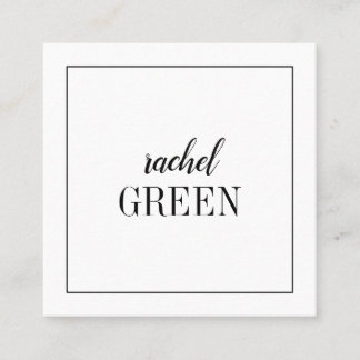 Square minimalist card