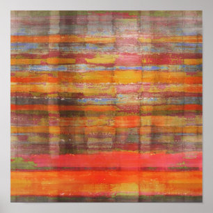 Square Modern Art Gobi Desert Poster Print