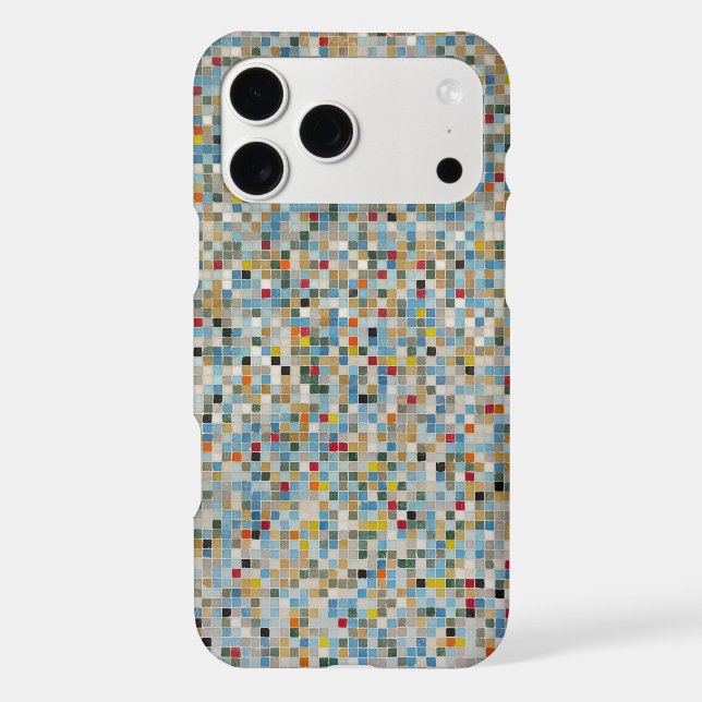 Square Mosaic Multi-colored Tile Pattern (Photo) (Back)