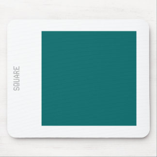 Square - Moss Green and White Mouse Mat