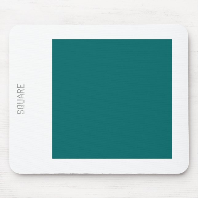 Square - Moss Green and White Mouse Mat (Front)