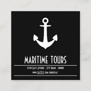 square nautical anchor instagram photo appointment card