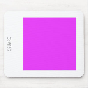 Square - Neon Purple and White Mouse Mat