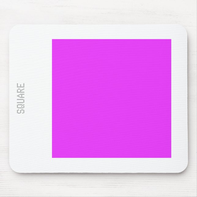 Square - Neon Purple and White Mouse Mat (Front)