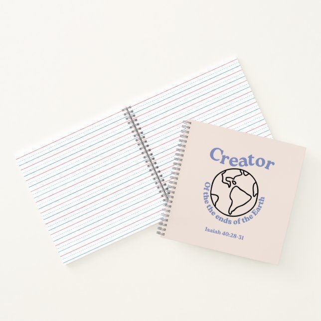 Square Notebook / Christian / Bible Verse  (Inside)