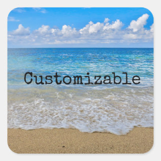 Square Ocean Sticker