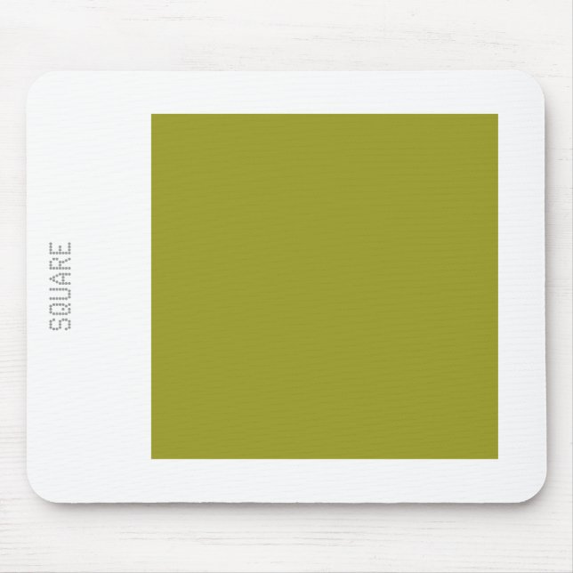 Square - Olive Green and White Mouse Mat (Front)