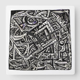 Square One, by Brian Benson Wall Clock