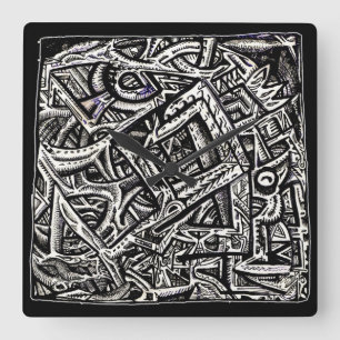 Square One, by Brian Benson Wall Clock