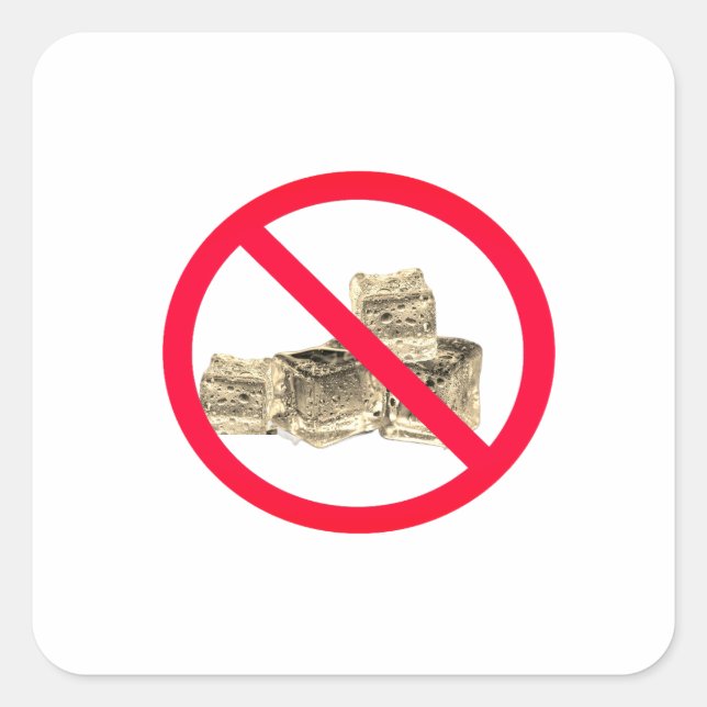 Square/Other shapes- Anti-Ice / Ice Out  Square Sticker (Front)