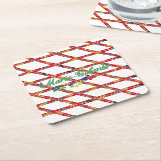 Square paper underlayment coaster