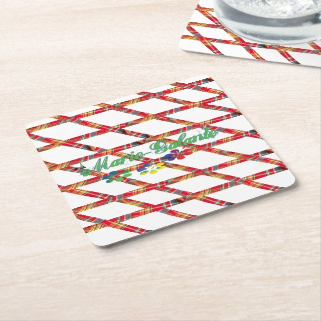 Square paper underlayment square paper coaster (Angled)