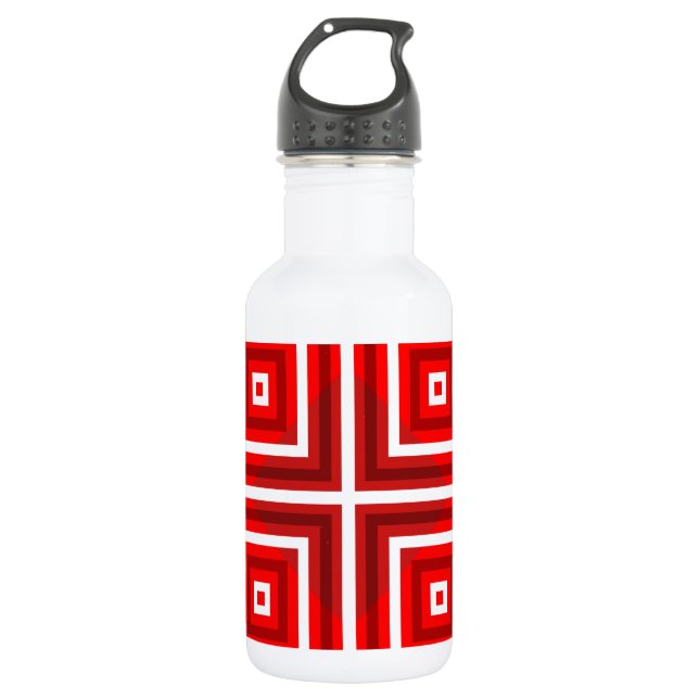 Square Pattern 1 532 Ml Water Bottle (Front)