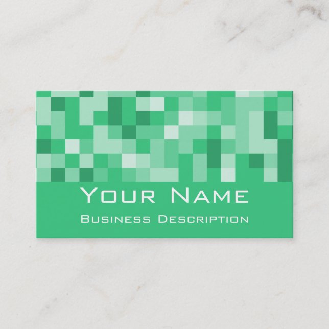 Square pattern Business card (Front)