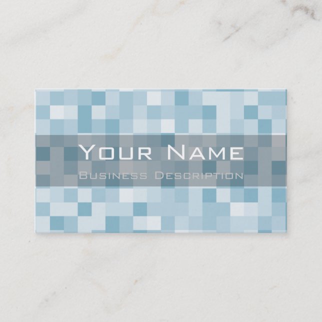 Square pattern Business Card (Front)