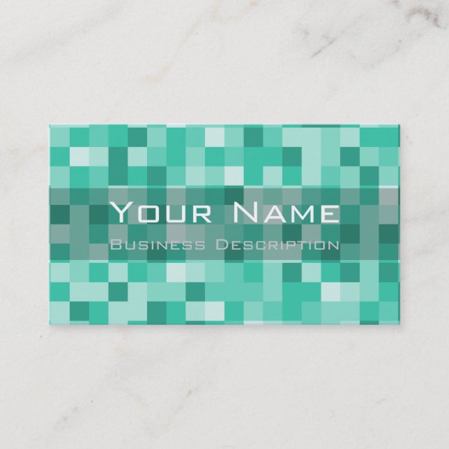 Square pattern Business Card (Front)