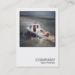 Square Photo 0445 - Motor Boat Business Card