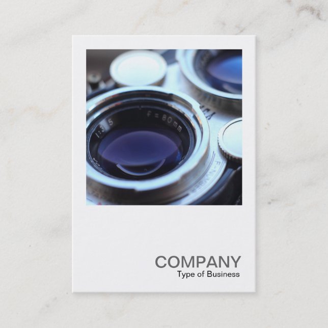 Square Photo 0538 - Vintage TLR Camera Business Card (Front)