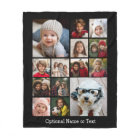 Square Photo Collage - Up to 14 photos Black