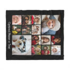 Square Photo Collage - Up to 14 photos Black