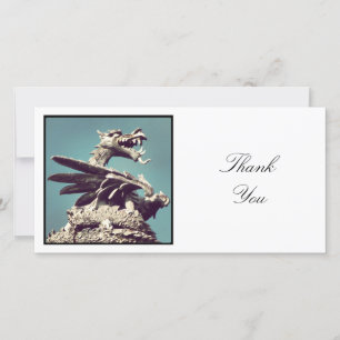 Square Photo - Dragon Thank You Card