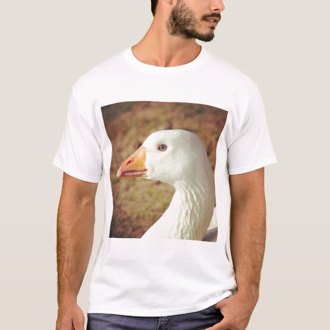 Square Photo - Goose (Close-up) T-Shirt (Front)