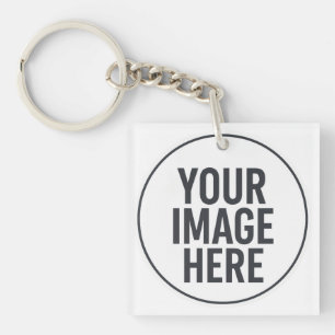 Square Photo Memory Keychain for Daily Use