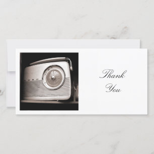 Square Photo - Old Radio Thank You Card