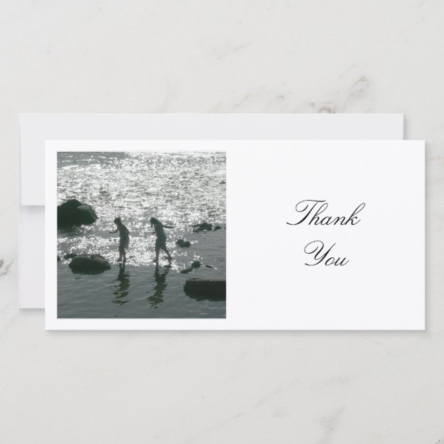 Square Photo - Stepping Stones Thank You Card (Front)