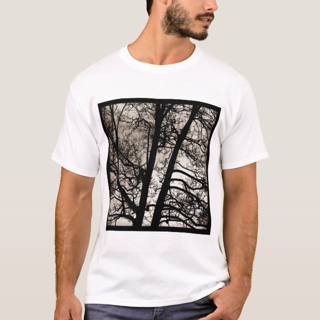 Square Photo - Tree Branches T-Shirt (Front)