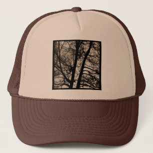Square Photo - Tree Branches Trucker Hat