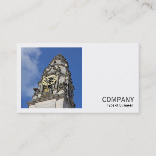 Square Photo (v2) - Clock Tower Business Card (Front)