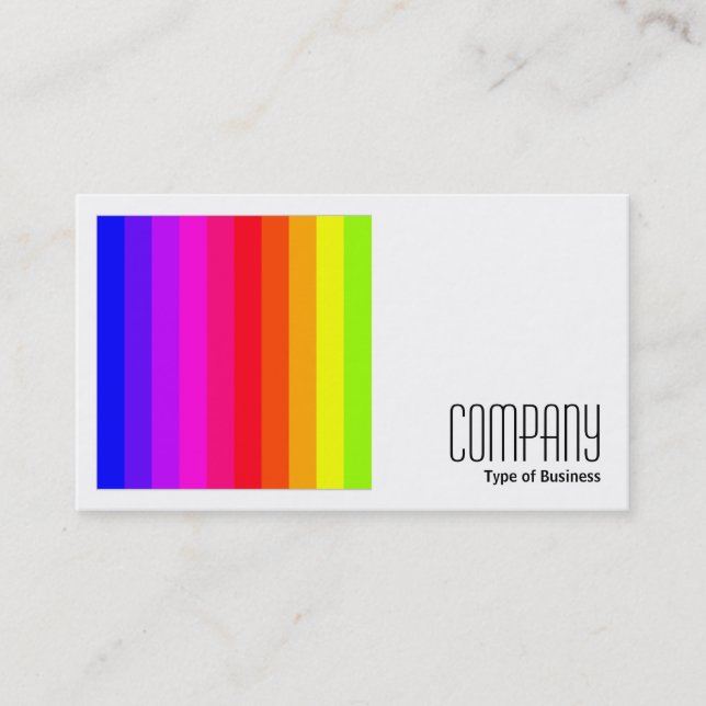 Square Photo (v2) - Colour Bars 01 Business Card (Front)