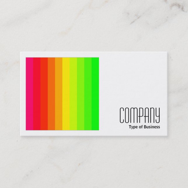 Square Photo (v2) - Colour Bars 02 Business Card (Front)