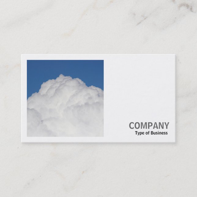 Square Photo (v2) - Cumulus Cloud Business Card (Front)