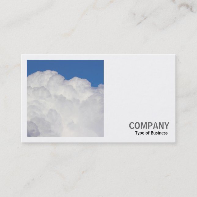 Square Photo (v2) - Cumulus Clouds Business Card (Front)