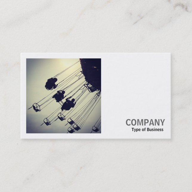 Square Photo (v2) - Fairground Ride Business Card (Front)