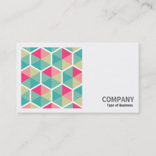Square Photo (v2) - Hexagon Pattern 02 Business Card