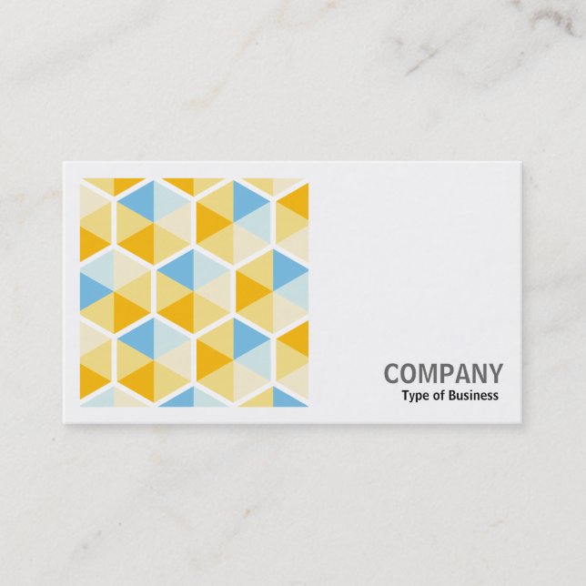 Square Photo (v2) - Hexagon Pattern 03 Business Card (Front)