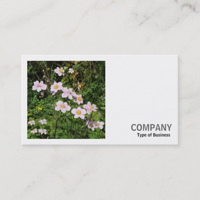 Square Photo (v2) - Pink Anemones Business Card (Front)