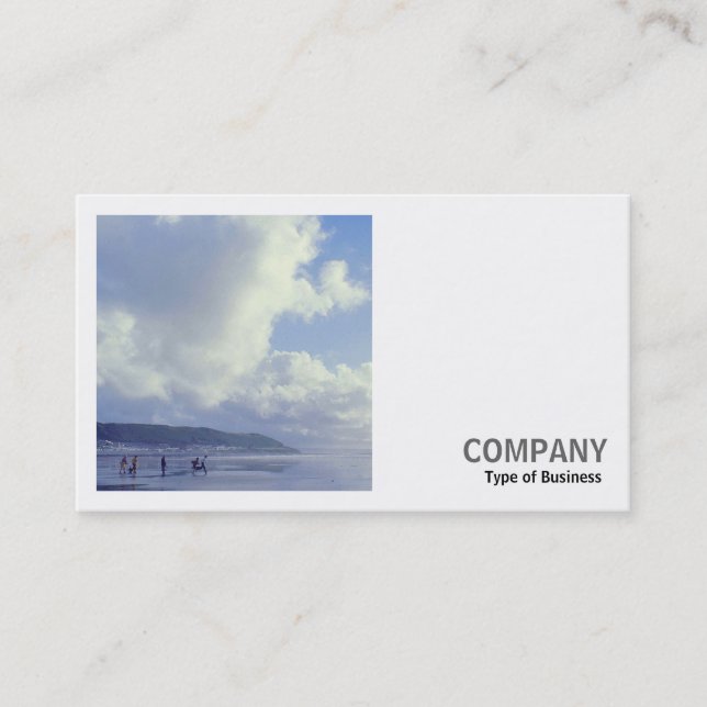 Square Photo (v2) - Seaside Business Card (Front)