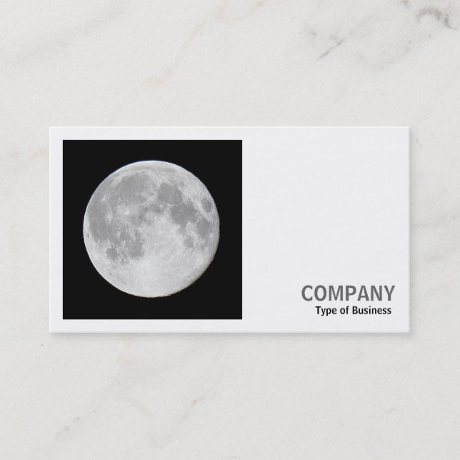 Square Photo (v2) - Super Moon Business Card (Front)