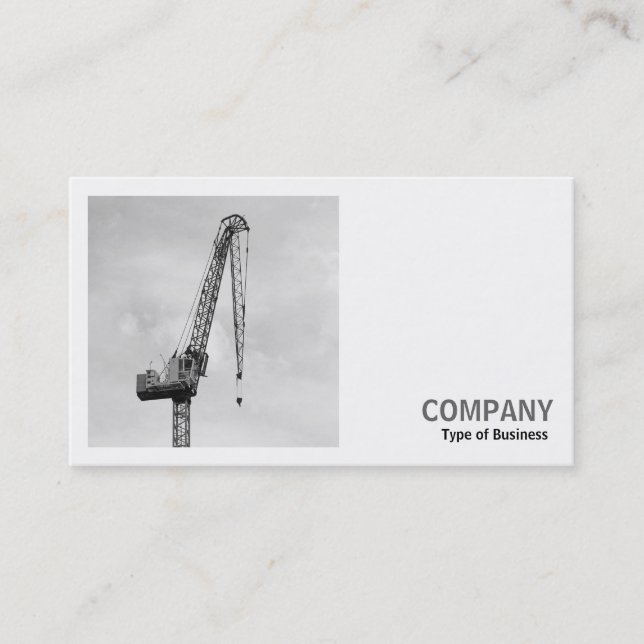 Square Photo (v2) - Tower Crane Business Card (Front)