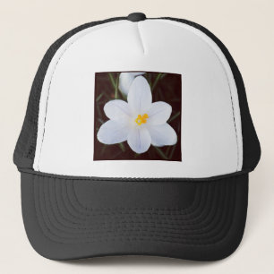 Square Photo - White Crocus Trucker Hat