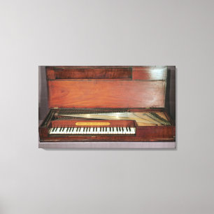 Square piano, 1767 (photo) canvas print