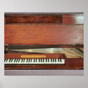 Square piano, 1767 (photo) poster