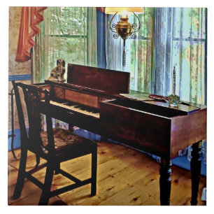 Square Piano in Parlour Tile
